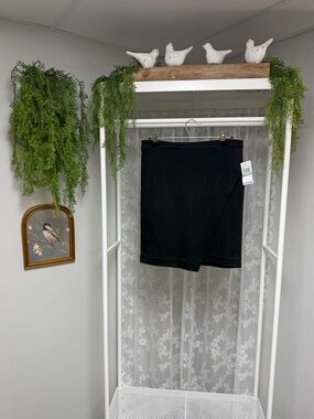 Michael Kors Pencil Skirt | Stretch Asymmetrical Wrap With Back Zipper - Size 8